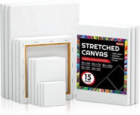 img 4 attached to Shuttle Art Stretched Painting Canvases