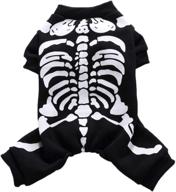 🎃 pet halloween costume: dog cat skeleton costume coat for small-medium dogs & cats - funny outfits for halloween party & cosplay логотип