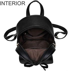 img 2 attached to Stylish Leather Backpack Bowknot: Trendy Women's Handbags & Wallets in Fashion Backpacks