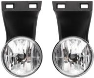 mayasaf clear lens fog light for dodge replacement fog lamp assembly fit 1994-2001 ram 1500 logo