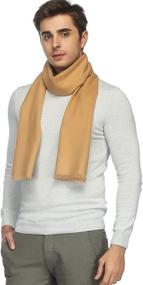 img 1 attached to 🧣 Cashmere Winter Scarf for Men - Classic and Timeless