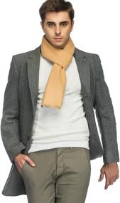 img 2 attached to 🧣 Cashmere Winter Scarf for Men - Classic and Timeless
