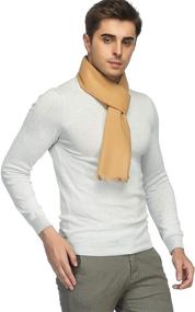 img 3 attached to 🧣 Cashmere Winter Scarf for Men - Classic and Timeless