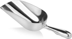 img 4 attached to 🍨 New Star Foodservice 34509 5-Ounce Silver Cast Aluminum Round Bottom Bar Ice Flour Utility Scoop - Hand Wash Only