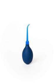 img 2 attached to Whaterpic: Battery-Free Oral Irrigator for Dental Hygiene & Gum Massage - Navy & White