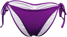 img 3 attached to FOCUSSEXY Womens Brazilian Tie Side Swimwear Women's Clothing for Swimsuits & Cover Ups