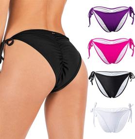 img 4 attached to FOCUSSEXY Womens Brazilian Tie Side Swimwear Women's Clothing for Swimsuits & Cover Ups