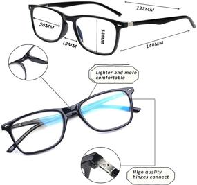 img 3 attached to 👓 SIGVAN Progressive Multifocal Computer Reading Glasses: Blue Light Blocking Eyewear for Both Women and Men