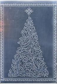 img 1 attached to 🎄 Kwan Crafts Plastic Embossing Folders Merry Christmas Tree Wish Star for Card Making, Scrapbooking, and Paper Crafts, 12.5x17.7cm