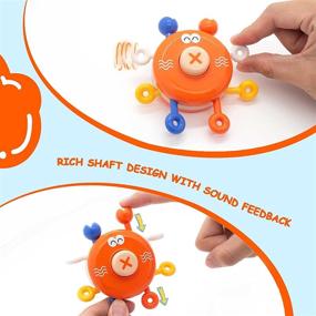img 2 attached to 🐥 LiKee Baby Sensory Fidget Toys Stress Relief Toy Push and Pull Set Birthday Gift for Car Seat Travel Finger Exercises Fine Motor Skills, Baby Infant Toddlers Kids Boys Girls 1+ Years Old (Duck)" - optimized product name: "LiKee Baby Sensory Fidget Toys Duck - Stress Relief Toy Push Pull Set for Fine Motor Skills, Travel, Car Seat - Birthday Gift for Infant, Toddler, 1+ Year Old Boys & Girls