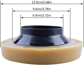 img 3 attached to 💨 Газовая, запахонепроницаемая и герметичная прокладка: 2 шт. туалетной восковой прокладки для сантехнической чаши туалета.