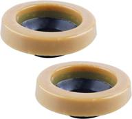 💨 gas, odor, and watertight seal: 2 pack toilet wax ring for toilet bowl gasket logo