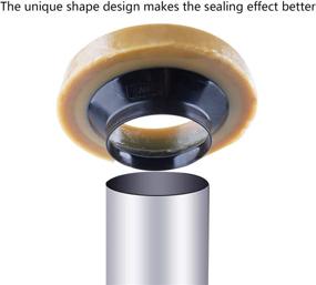 img 1 attached to 💨 Газовая, запахонепроницаемая и герметичная прокладка: 2 шт. туалетной восковой прокладки для сантехнической чаши туалета.