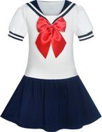 sunny fashion sailor school uniform for girls: high-quality and trendy clothing logo