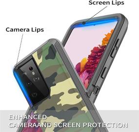 img 1 attached to 📱 Szfirstey Case with Belt-Clip Holster for Galaxy S21 Ultra - Rugged Shock and Dust Proof Military Protective Tough Phone Cover Heavy Duty - Samsung Galaxy S21 Ultra (Camouflage)