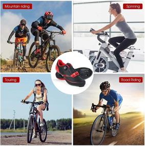 img 3 attached to Cycling Compatible Indoor Peloton Outdoor Men's Shoes