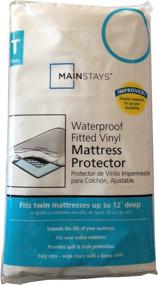 img 2 attached to 💦 High-Performance Waterproof Twin Vinyl Mattress Protector - 39 x 75 x 12 inches