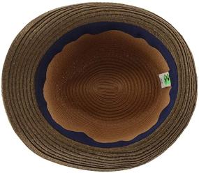 img 3 attached to 👒 LLmoway Kids Summer Straw Hat for Baby Toddler Boys - Fedora Beach Sun Hat - Infant Accessories