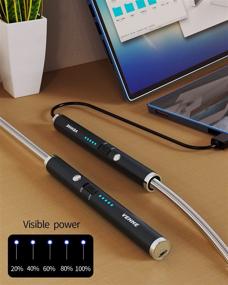 img 1 attached to VEHHE Candle Lighter - Rechargeable Electric Arc Lighter with LED Battery Display, Long Flexible Neck USB Lighter for Candles, Gas Stoves, Camping, Barbecue
