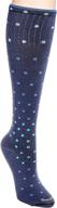 🧦 comfortable compression: sockwell women's on the spot moderate compression socks in denim blue (s/m) logo