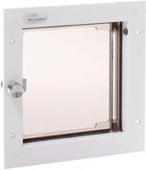 🚪 plexidor performance pet doors for dogs and cats - white: the ultimate access solution for your furry friends logo