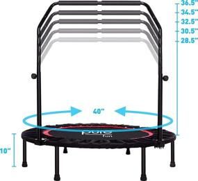img 2 attached to Pure Fun Exercise Trampoline Adjustable