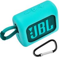 🔒 защитный силиконовый чехол для динамика jbl go 3 - удобный для путешествий, водонепроницаемый зеленый гельный чехол логотип