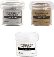 🌟 lot of ranger embossing powder: gold, silver, and white logo