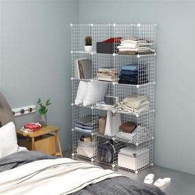 img 1 attached to AHOME Storage Bookcase Stackable Modular