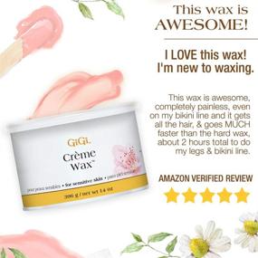 img 1 attached to Gentle and Soothing Creme Hair Removal Soft Wax by GiGi - Suitable for Extra Sensitive Skin - 14 oz, 1-pc