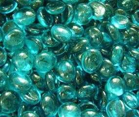 img 3 attached to 💎 Creative Stuff Glass Gems - 1lb Teal Vase Fillers - Sparkle and Decorate with Glass Gems