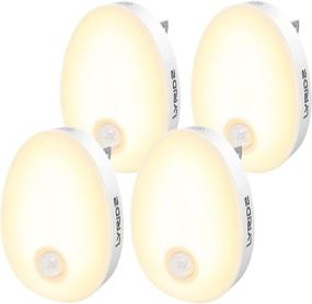 img 4 attached to LYRIDZ Night Light Plug in Motion Sensor Night Light 120 Lumens Smart LED Night Lights Plug into Wall Warm White with Continuously Adjustable Brightness for Bedroom, Kitchen, Hallway, Staircase - Pack of 4