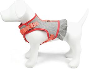 img 1 attached to 🐾 Stay Comfy in Style: MARTHA STEWART Tweed Adjustable Fit Comfort Dress Harness for Dogs