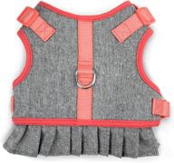 🐾 stay comfy in style: martha stewart tweed adjustable fit comfort dress harness for dogs логотип