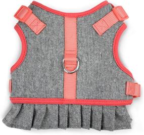 img 4 attached to 🐾 Stay Comfy in Style: MARTHA STEWART Tweed Adjustable Fit Comfort Dress Harness for Dogs