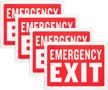highly visible emergency exit sign logo