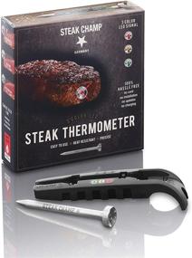 img 3 attached to 🥩 SteakChamp 3c black: The Ultimate Steak Thermometer with 3-color LED - 2021 Version