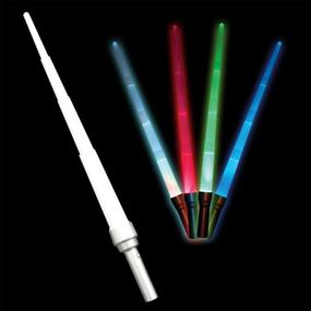 img 2 attached to 12 Pack of LED Assorted Colors Glow in the Dark Light Up Kids Light Sabers - Bulk Purchase!