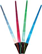 12 pack of led assorted colors glow in the dark light up kids light sabers - bulk purchase! логотип