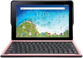 img 3 attached to 📱 RCA Viking Pro Tablet 10" Pink with Folio Keyboard, Multi-Touch Display, Android Go Edition