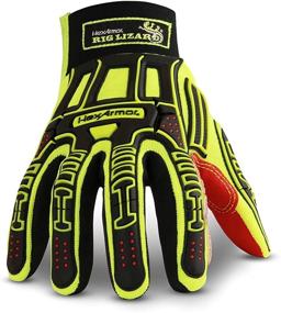 img 3 attached to HexArmor Lizard Hi Vis Impact Resistant Gloves