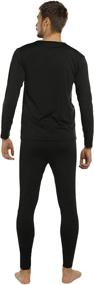 img 1 attached to 🔥 ViCherub Men's Thermal Underwear Set - Long Johns with Fleece Lining, Warm Base Layer Thermals - Pack of 2 Sets for Men