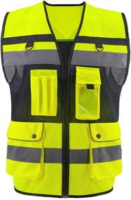img 4 attached to OPLERAI Visibility Safety Reflective Pockets Occupational Health & Safety Products and Personal Protective Equipment
