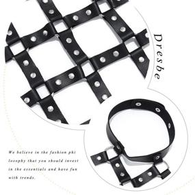 img 1 attached to Dresbe Leather Choker Halloween Costume