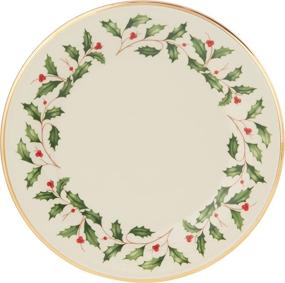 img 1 attached to Lenox Holiday 12 Piece Plate Set: Elegant Festive Dinnerware at $14.90 Only