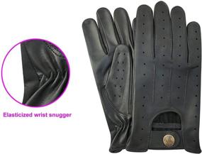 img 2 attached to 🧤 Men's Leather Driving Gloves - Unlined Accessories for Optimal Comfort and Style