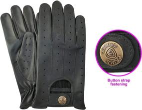 img 1 attached to 🧤 Men's Leather Driving Gloves - Unlined Accessories for Optimal Comfort and Style