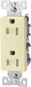 img 1 attached to 🔌 Enhanced Durability and Style: EATON TR1107A Resistant Decorator Receptacle