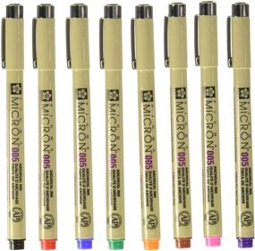 img 2 attached to Sakura Pigma Micron 005 8 Color Set: Premium Water-Based Pigment for Illustration Masterpieces