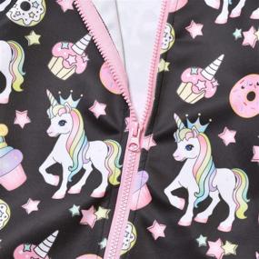 img 1 attached to 🦄 Unicorn/Cat Girls' Zip-Up Hoodie Jacket Sweatshirt with Convenient Pockets